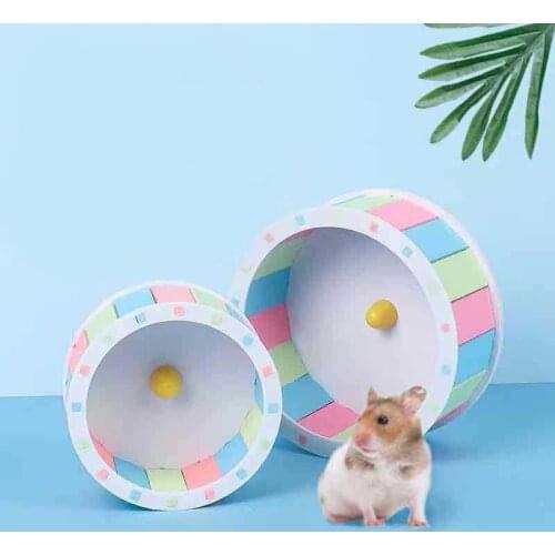 Multicolored Hamster Round Disc Exercise Running Wheel Jogging Wheel Small Animals Sprots Disc Toys