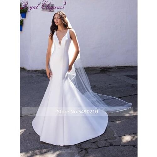 Royal Elegance Sleeveless Wedding Dresses