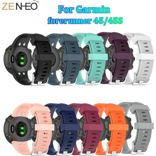 For Garmin forerunner 45 45S soft silicone wristband Replacement Accessories For Garmin forerunner 45 45S watch Straps bracelet