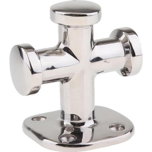 Solid Marine Single Cross Bollard Cleat 316 Stainless Steel for Boat Yacht