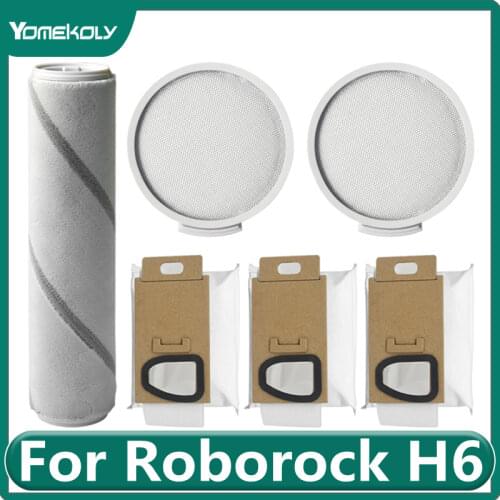 For Xiaomi Roborock H6 Vacuum Cleaner Main Brush Roller Brush HEPA Filter Dust Bag Replacement high-quality Accessories parts