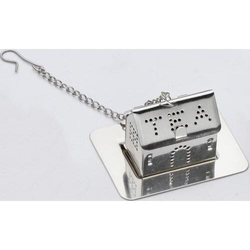 100pcs Lovely House Shape Tea Strainers Stainless Steel Tea Infusers Accessories Wedding Favors Bridal Party Gift #YY119