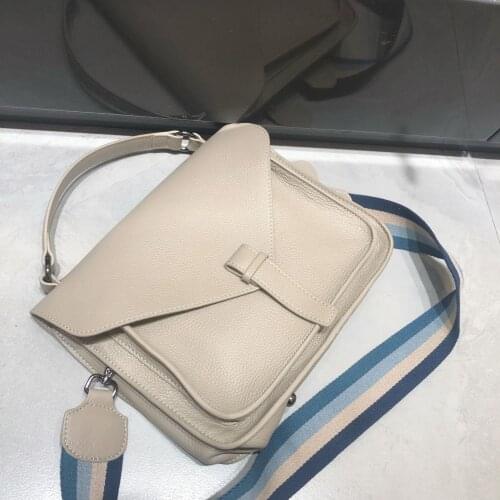 2021 Brand New Messenger Bag Korean Retro Postman Bag Versatile 2020 New Large Capacity Womens Bag Genuine Leather