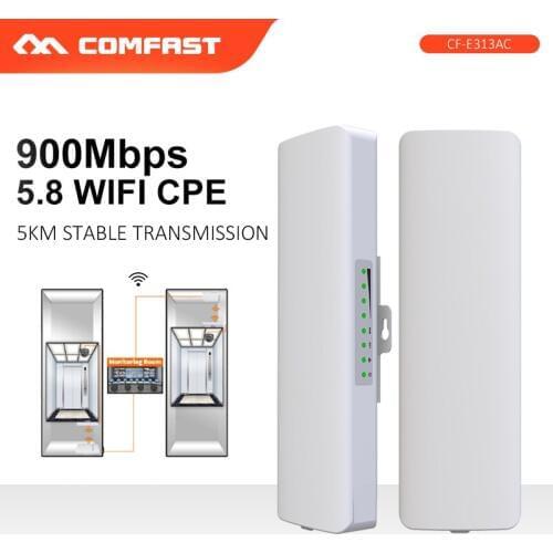 900Mbps 5.8Ghz Outdoor Wireless AP Bridge 5KM WIFI CPE Access Point 12dBi WI-FI Antenna Nanostation CPE Client router CF-E313AC