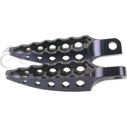 Aluminum Male-Mount Footrest Foot Pegs For Harley-Davidson Sportster Dyna Black Custom