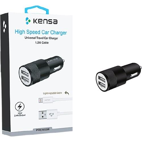 KA-51LİGHTNİNG Car Charger Cigarette Lighter All Types Mobile Phone Charger Smart Phone Dual USB Charging