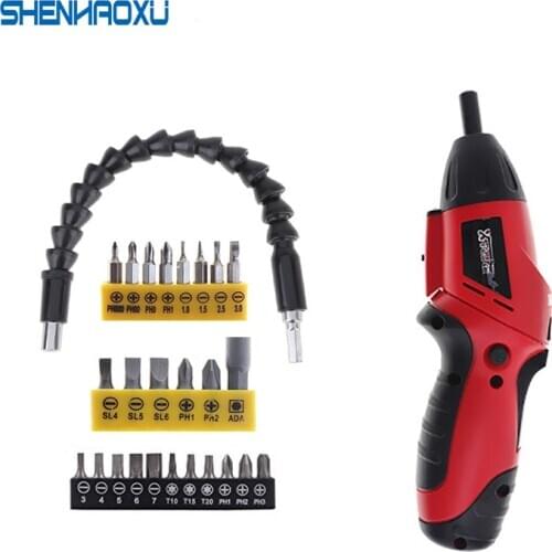 Mini Cordless electric screwdriver 4.8V HOME DIY Rechargeable battery two-way switch two-shape Power tools Household Maintenance