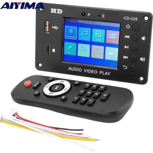 AIYIMA Bluetooth-compatible MP3 Audio Decoder Player USB TF FM Radio DH Digital Decoding Module DIY Sound Speaker Amplifier