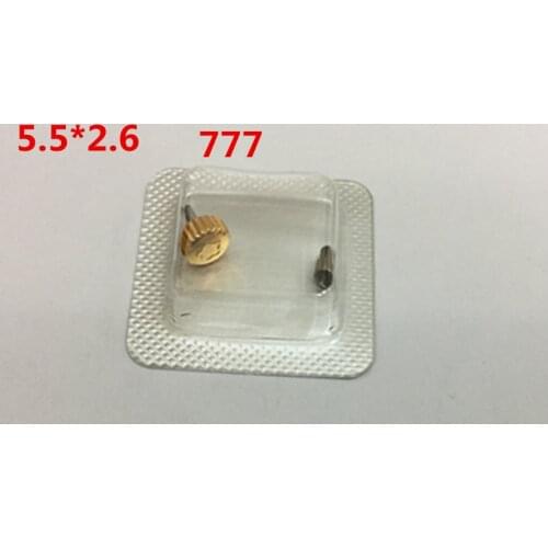 Watch movement accessories 777 series mens watch thick tube thin tube gold and silver head crown lock