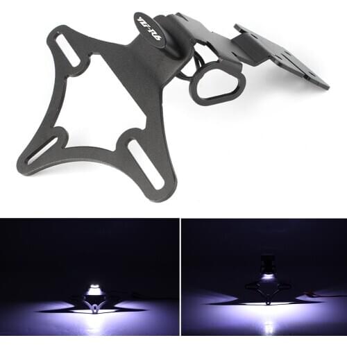 CNC Motorcycle LED Fender Eliminator License Plate Licence Holder Bracket For Yamaha YZF R6 2017 2018