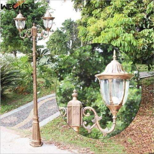 H≈2.7M) Outdoor garden light European retro garden light Die-cast aluminum waterproof rust-proof street light