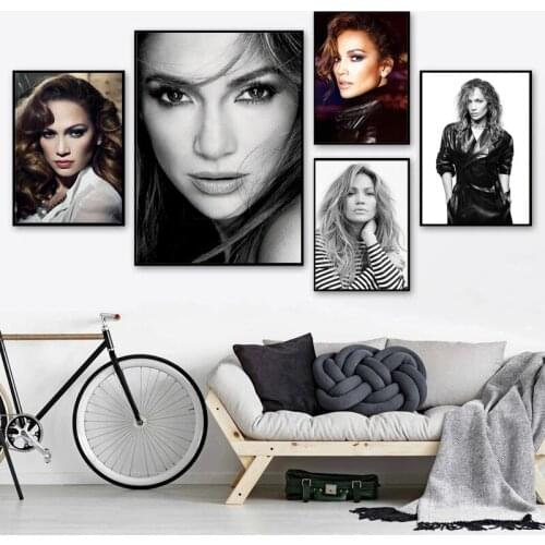Jennifer Lopez Star Art Poster Canvas Oil Painting Wall Painting Home Living Room Bedroom Decorative Wall Painting