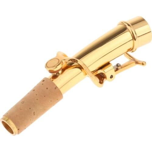 Brass Soprano Saxophone Bend Neck Woodwind Instrument Replacement Parts