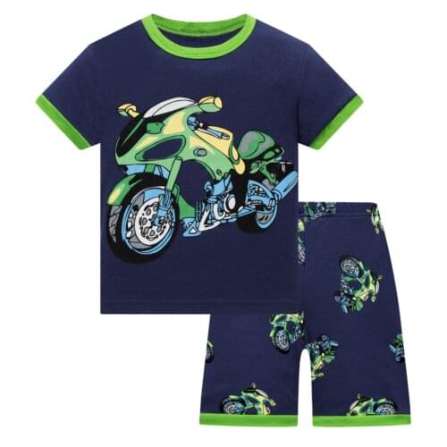 Summer 2020 Childrens Pajamas Sets Cotton Baby Bs Short Sleeved Cartoon Sleepwear Kids Pyjama Enfant Boys