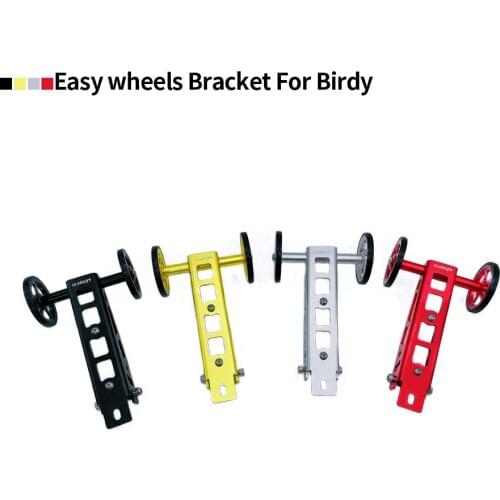 Litepro Folding Bike Easywheels For Birdy 1/2/3 Aluminum Easy wheel Bracket Set BMX Push Parking Rack Trailer Accessories