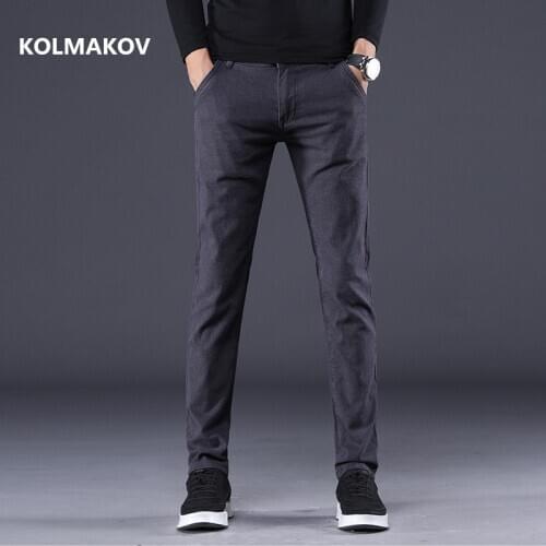 2021 spring Mens Casual Pants Business Straight Long Trouser Autumn men high quality Classic Trousers Pant Male
