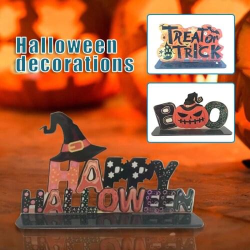 New Halloween Decorations Home Holiday Pumpkin Decoration Supplies Pumpkin Scene Layout Household Ornaments Figurines Miniatures