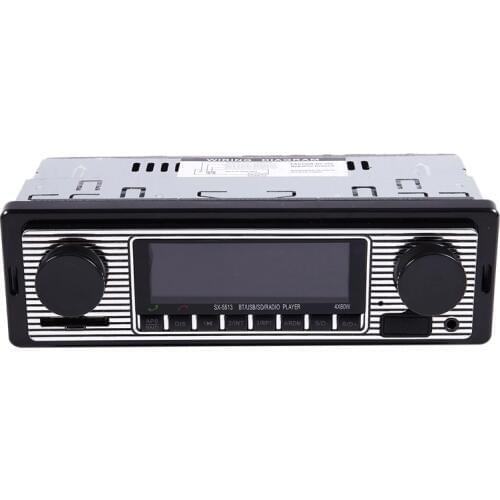 NEW-Bluetooth Vintage Car Radio MP3 Player Stereo USB AUX Classic Car Stereo Audio