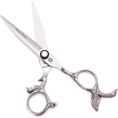 Hair Scissors Professional 6.0" 440C Purple Dragon Barber Hair Cutting Scissors Thinning Shears Haircut Set Styling Tools 9023