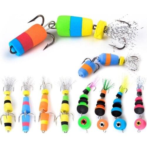 Fishing Lure 4pcs Jig Swivel Soft Lure Insect bait Swim baits Wobbler Bass Lure Minnow Popper Floats Fishing Accessories
