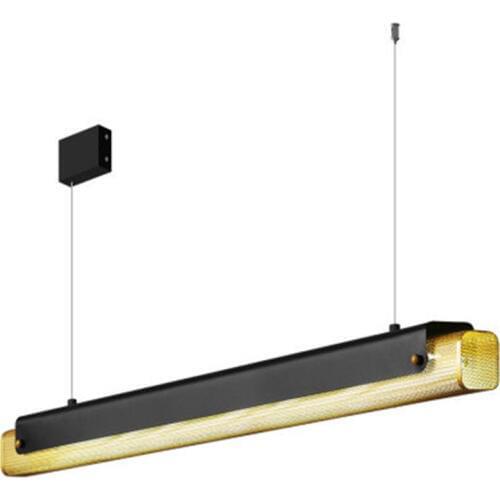 Modern minimalist restaurant lighting office led strip light American light luxury lamp living room cafe bar chandelier