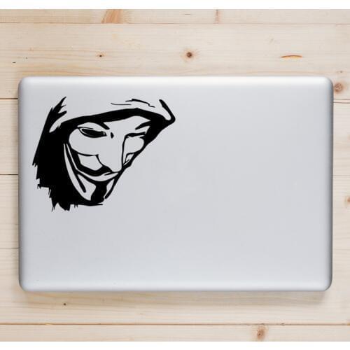 V For Vendetta Hand-made Laptop Sticker for Macbook Decal Pro Air Retina 11 12 13 14 15 inch Dell Mac Book Skin Notebook Sticker