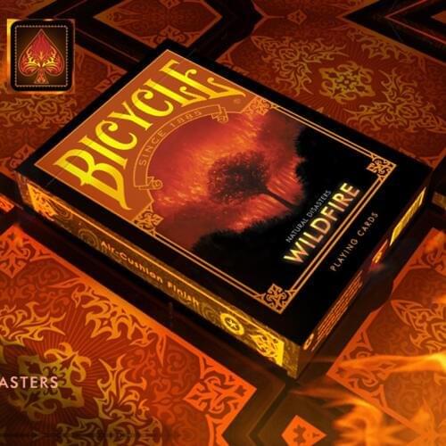 Bicycle Natural Disasters Wildfire Playing Cards Collectable Poker USPCC Limited Edition Deck Magic Cards Magic Tricks Props