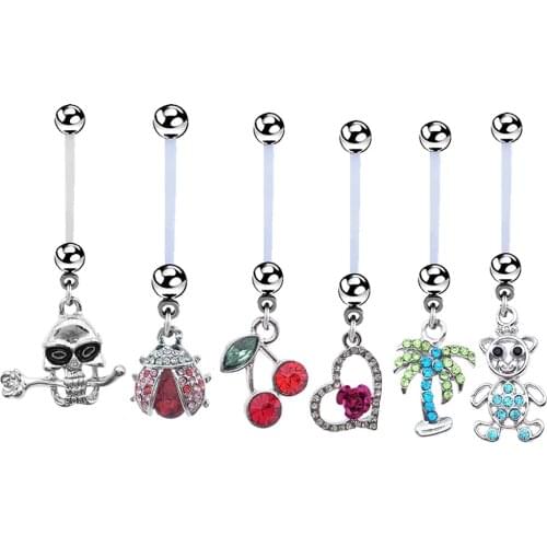 Pregnancy Women Jewelry Flexible Fashion Baby Owl Navel Piercing Pregnant Belly Ring Body Piercing Jewelry Belly Button Rings