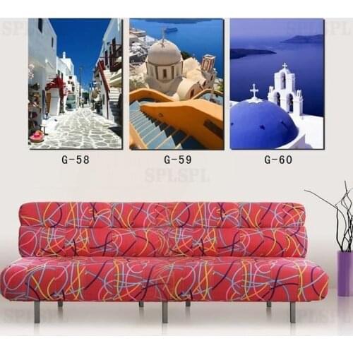 3 Pieces Canvas Painting Blue Canvas Art Paintings For Living Room Wall Fashion Decoration For Living Room