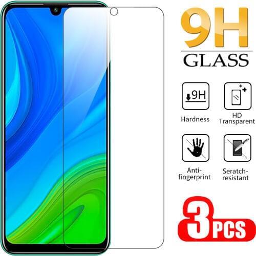 3PCS Protective Glass For Huawei P Smart 2020 2019 Safety Glass Transparent On For Huawei P Smart Screen Protector