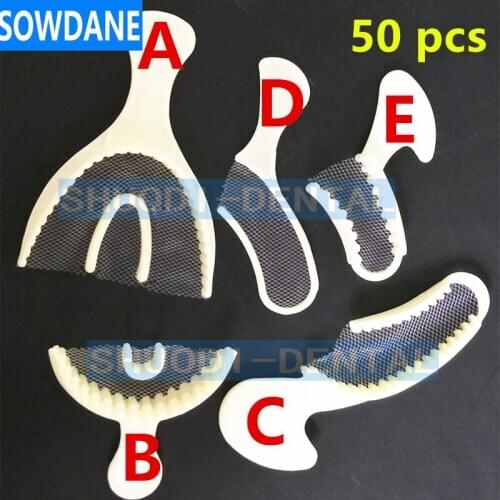 Dental Oral Care Disposable Impression Bite Registration Net Tray Disposable Plastic Bite Registration Trays With Net