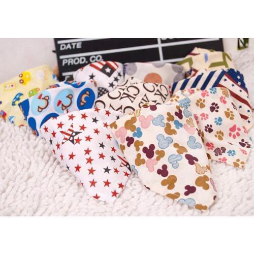 1 piece dog cat scarf dog bandana pet scarf pet dog scarf chihuahua pet dog bandanas Random colors supply wholesale pet supplies