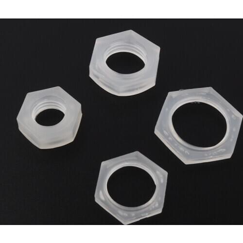 Free Shipping 20pcs/lot M5~M16mm G1/8"~G1" Female Thread Plastic PP Hex Nut Aquarium Fish Tank Air Pump Hose Connectors Fittings