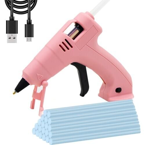 3.6V Cordless Hot Melt Glue Gun 2000mAh Li-ion Wireless Glue-Gun Child Hand Craft With Glue Sticks Home Outdoor Power Tool