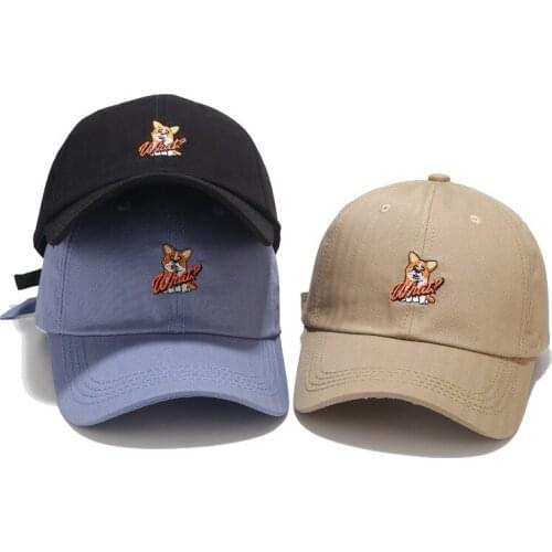 Cute Cartoon Puppy Snapback Baseball Cap Four Seasons Casual Water Washing Hat Hip Hop Caps For Men Women Sun Protection Caps