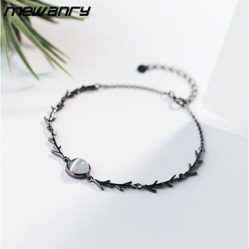 Mewanry 925 Sterling Silver Branches Bracelet for Girlfriend New Small Fresh Fashion Simple Party Jewelry Gifts Wholesale