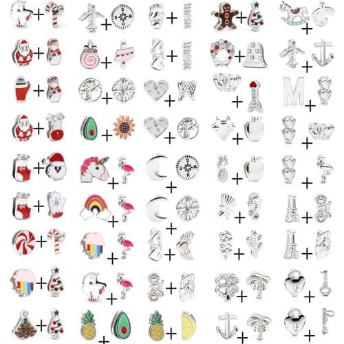 Buipoey 2Pcs Airplane Unicorn Beads Silver Color Wings Charm For 10mm Bracelets Wristband High Quality Original Accessories Bead