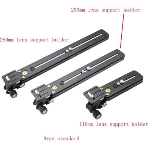 Quick Release Plate Telephoto Lens Support holder for Arca Standard SLR