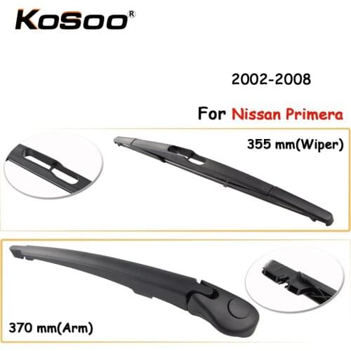 KOSOO Auto Rear Car Wiper Blade For Nissan Primera,355mm 2002-2008 Rear Window Windshield Wiper Blades Arm,Car Accessories