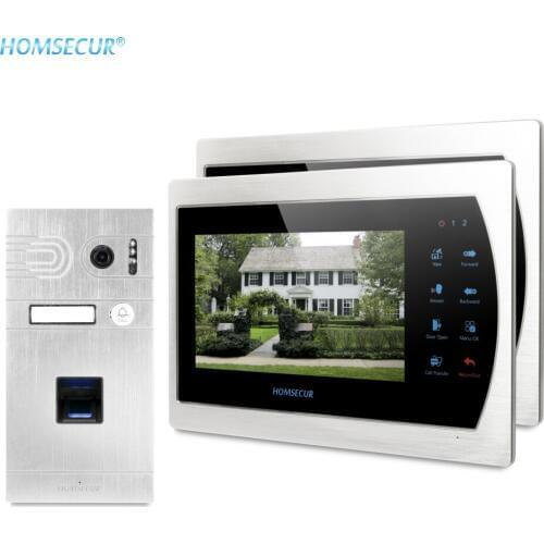 HOMSECUR 7" Video Door Entry Security Intercom 1.3MP with Silver Camera 110° BC061HD-S+BM703HD-S