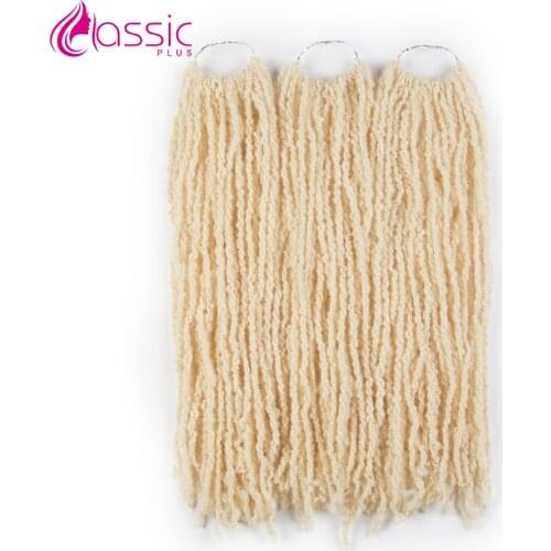 CLASSIC PLUS Hair Bundles 613 Blonde Hair Extensions 20 Inch Synthetic Crochet Hair Dreadlocks Twist Hair For Women 3 Bundles