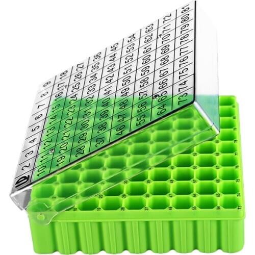 81 vents Freezing tube box for 1.5ml2.0ml freezing tube Freezing tube box liquid nitrogen freezing box With number