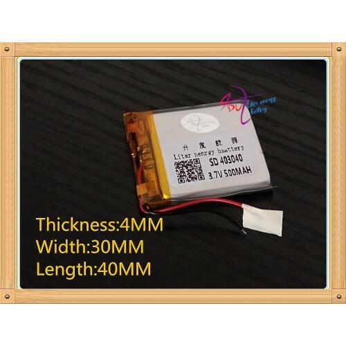 Best battery brand 3.7V 500 mAh Rechargeable Polymer Lithium battery for GPS Bluetooth Headset Mp3 Mp4 Mobiles Backup power