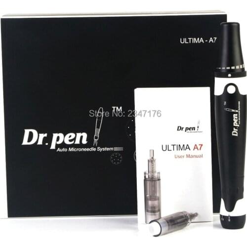 A7 tattoo machine pen permanent makeup machine nano skin microneedling beauty plasma pen with 140pcs Micro Needles