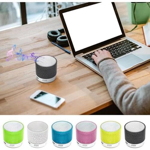 Speaker Mini Wireless Loudspeaker Crack LED TF Card USB Subwoofer Portable MP3 Music Sound Column for PC Phone Portable Audio FC
