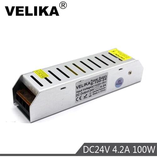 Mini Size Single Output 100W 24V 4.2A power supply Swtich Power Supplies led driver transformer 110v 220v For cnc cctv Light DIY