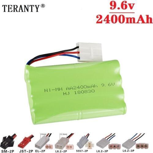 H Model ) 9.6v 2400mah NiMH Battery For Rc toy Car Tanks Trains Robot Boat Gun Ni-MH AA 700mah 9.6v Rechargeable Battery 1Pcs