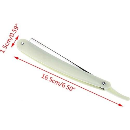 New Professional Men Straight Edge Folding Razor with Plastic Handle Classic Vintage Salon Barber Manual Beard Shaver Cutter