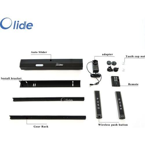 Olide Residential Automatic Sliding Door Operator,Black Electric Patio Door Opener