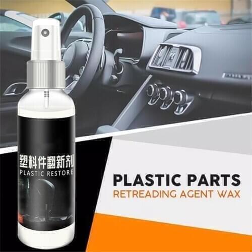 30ml Sikeo Plastic Parts Retreading Agent Wax Instrument Panel Auto Interior Auto Plastic Renovated Coating Car Light Cleaner